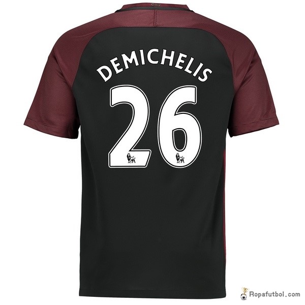 Camiseta Manchester City Replica Segunda Ropa Demichelis 2016/17 Negro